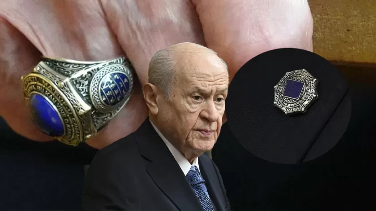 MHP Lideri Devlet Bahçeli’nin yüzük ve rozetindeki semboller dikkat çekti: 24 Türk boyu ve tarihî