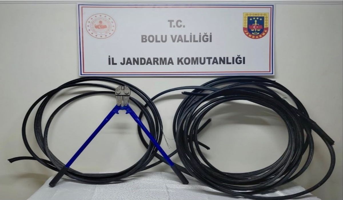 Bolu'da Kablo Hırsızı JASAT'tan Kaçamadı