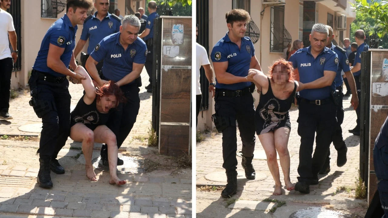 Evini ateşe verip kendisini içeriye kilitledi