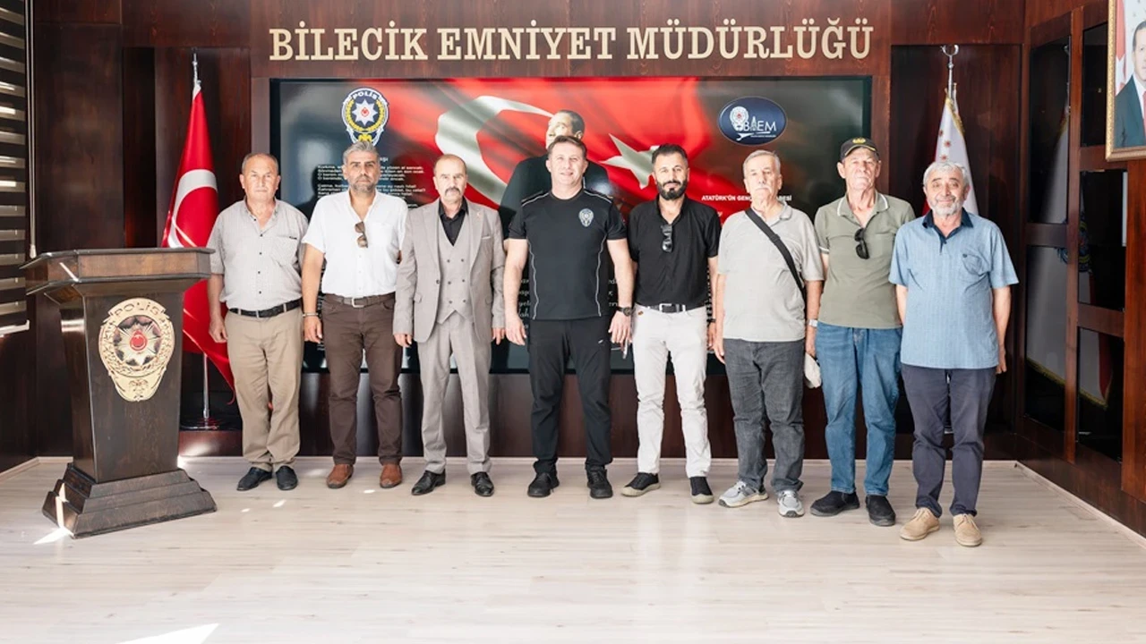 Pazaryerliler Derneği yönetiminden İl Emniyet Müdürü Çağlar’a nezaket ziyareti
