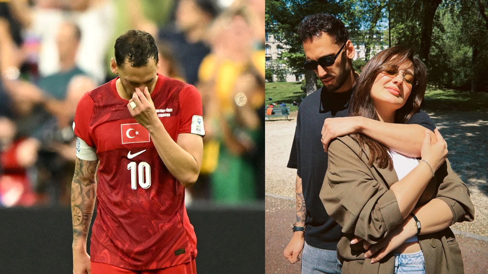 Hakan Çalhanoğlu'nun eşi tepkiler sonrası paylaşımı sildi