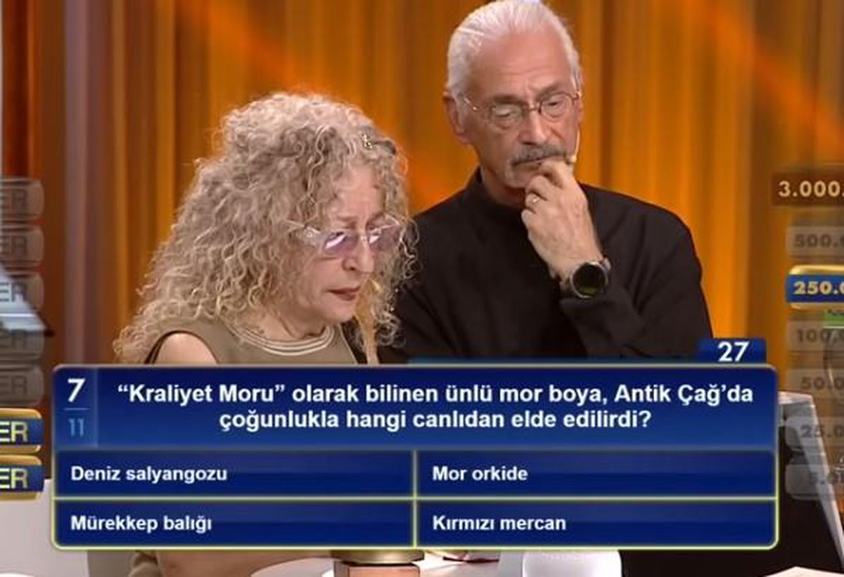 "Kraliyet Moru" olarak bilinen ünlü mor boya, Antik Çağ'da çoğunlukla hangi canlıdan elde edilirdi?