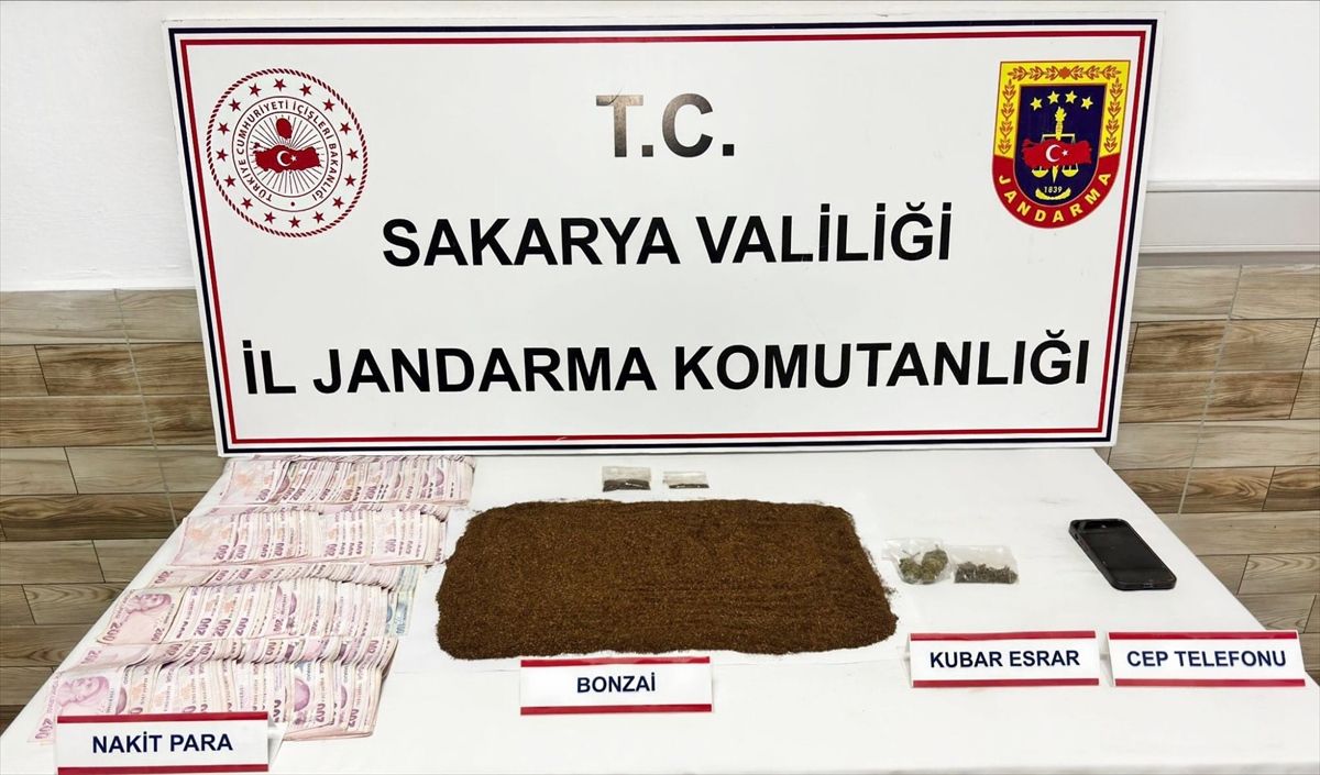 Sakarya'da uyuşturucu operasyonunda 1 şüpheli tutuklandı