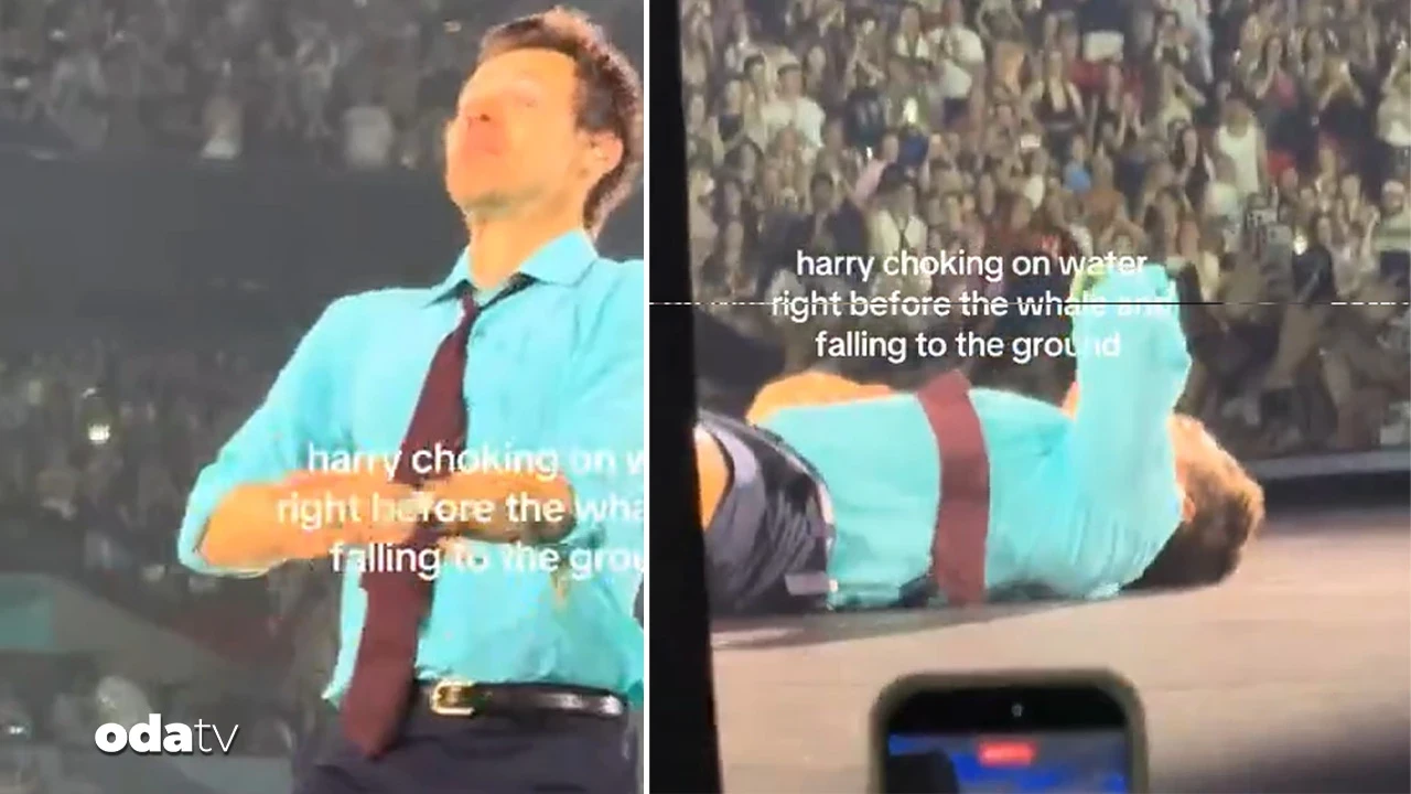 Harry Styles sahnede boğulma tehlikesi atlattı