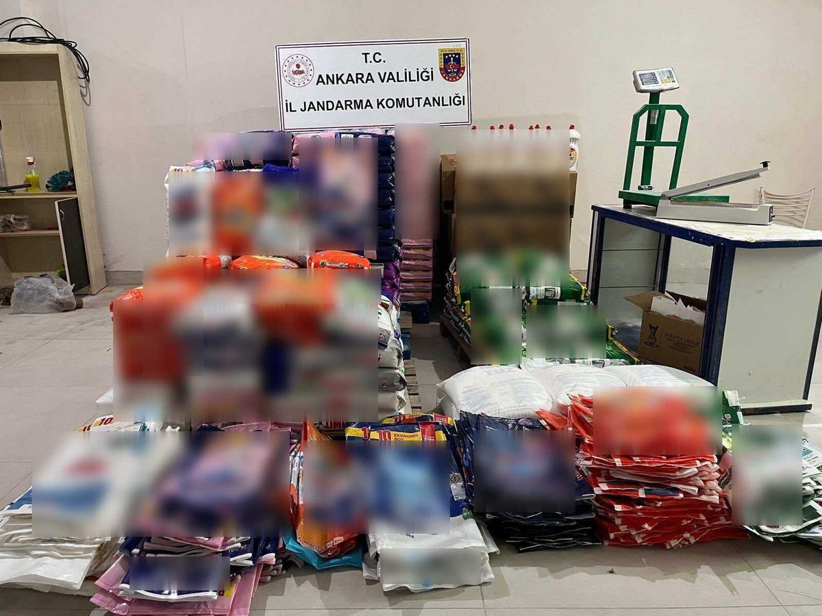 Ankara'da 3 ton sahte deterjan ele geçildi