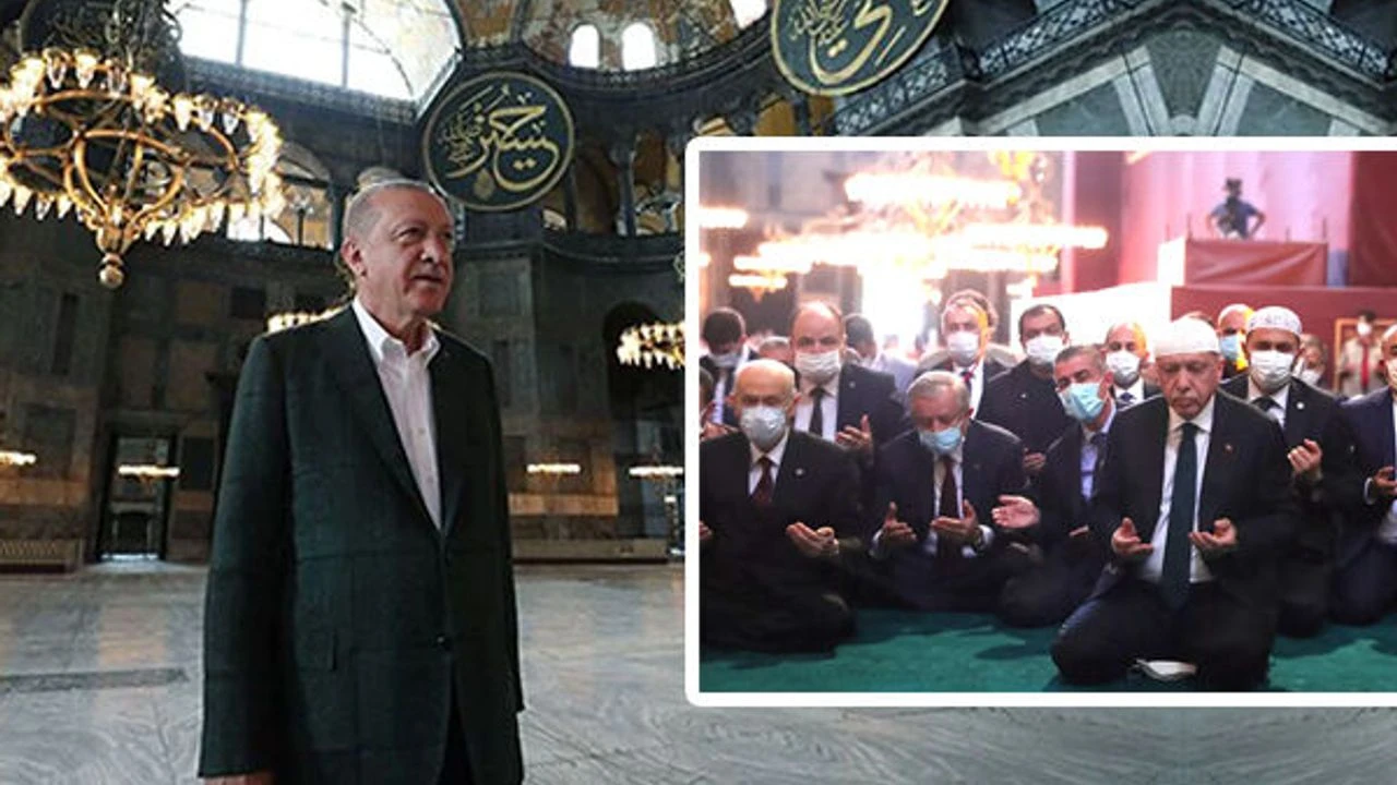 Erdoğan: Ayasofya'yı yeniden ibadete açmak bize nasip oldu