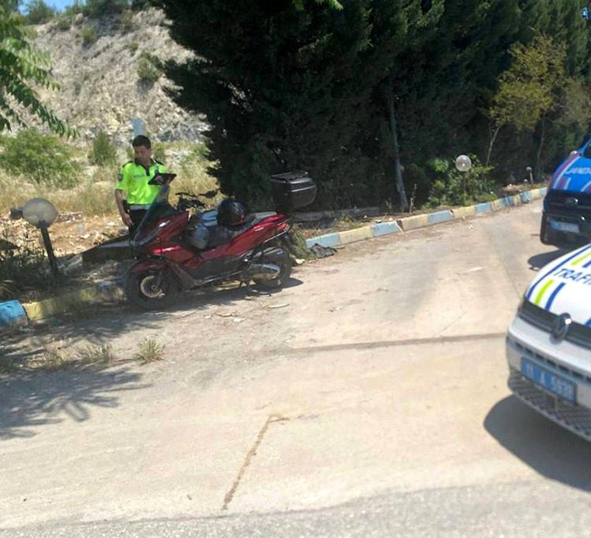 Yakıt aldıktan saniyeler sonra kaza yaptı