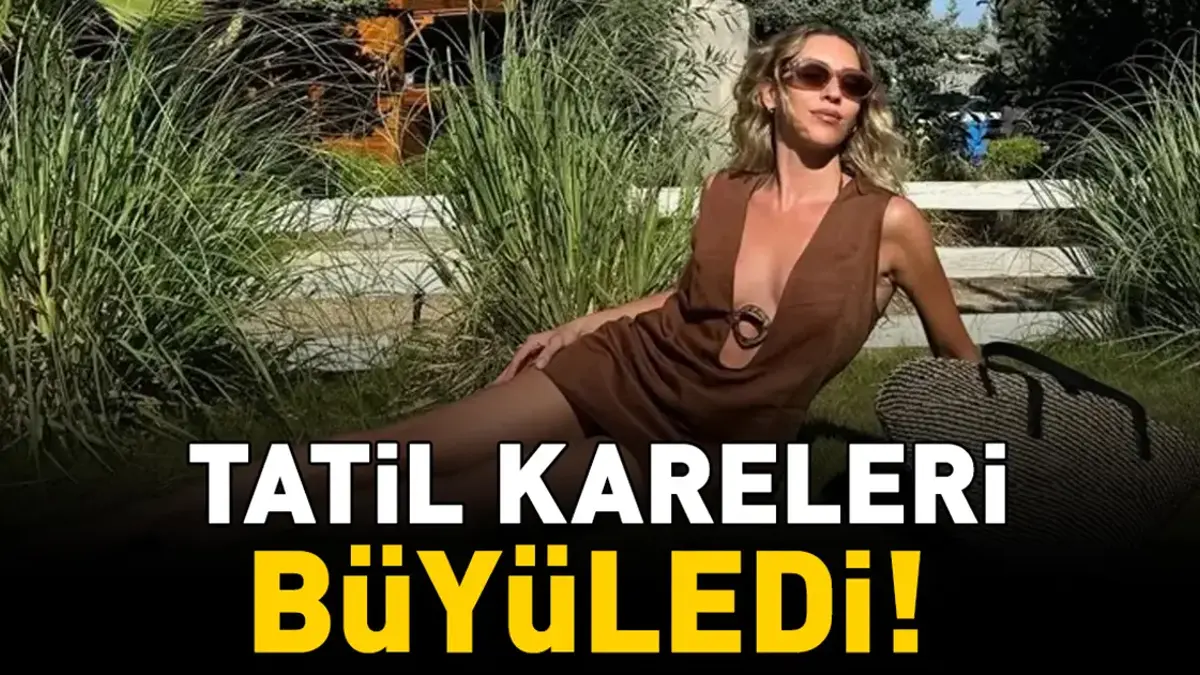 Kenan İmirzalıoğlu'nun güzeller güzeli eşi Sinem Kobal'dan tatil pozları! Lalin ve Leyla'nın keyfi yerinde
