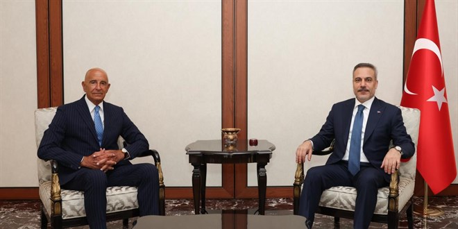 Bakan Fidan ABD'nin Ankara Büyükelçisi Barrack'ı kabul etti