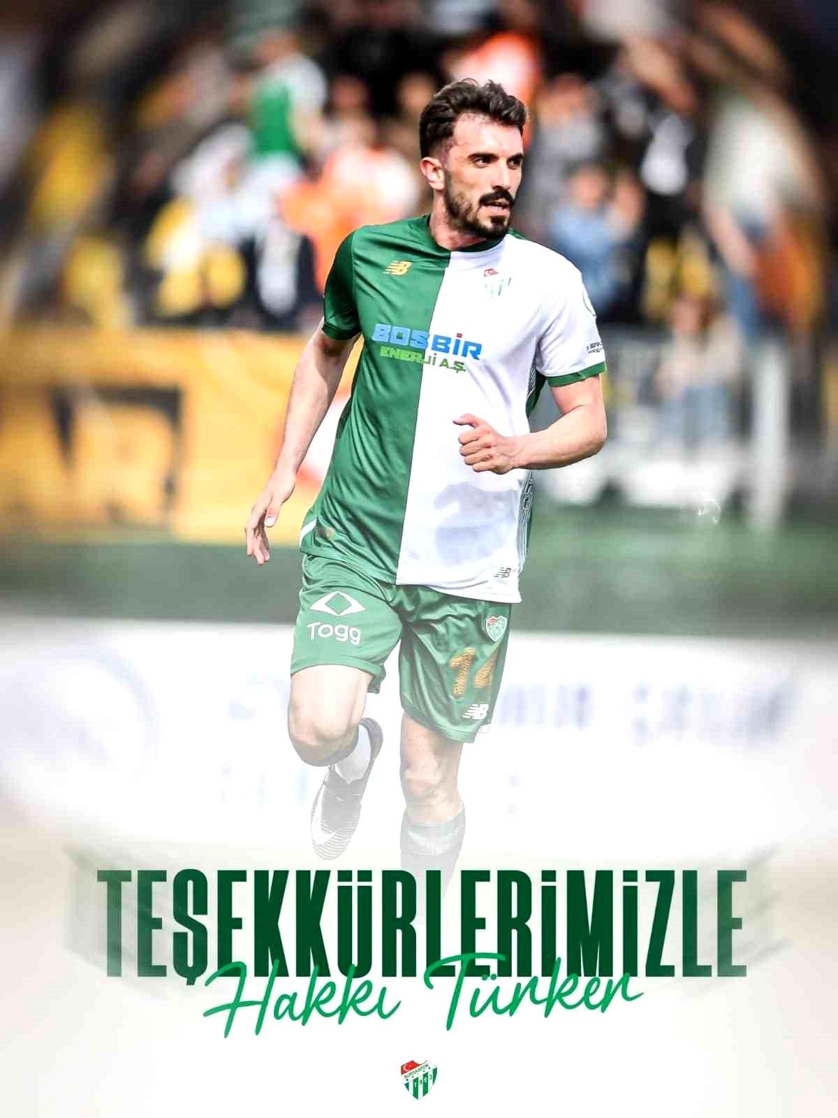 Bursaspor, Hakkı Türker ile yolarını ayırdı