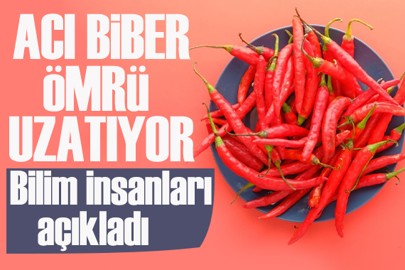 Bilim insanları açıkladı: Acı biber ömrü uzatıyor