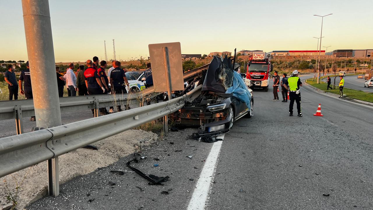 Kayseri'de düğün konvoyunda kaza: 1 kişi öldü, 4 kişi yaralandı