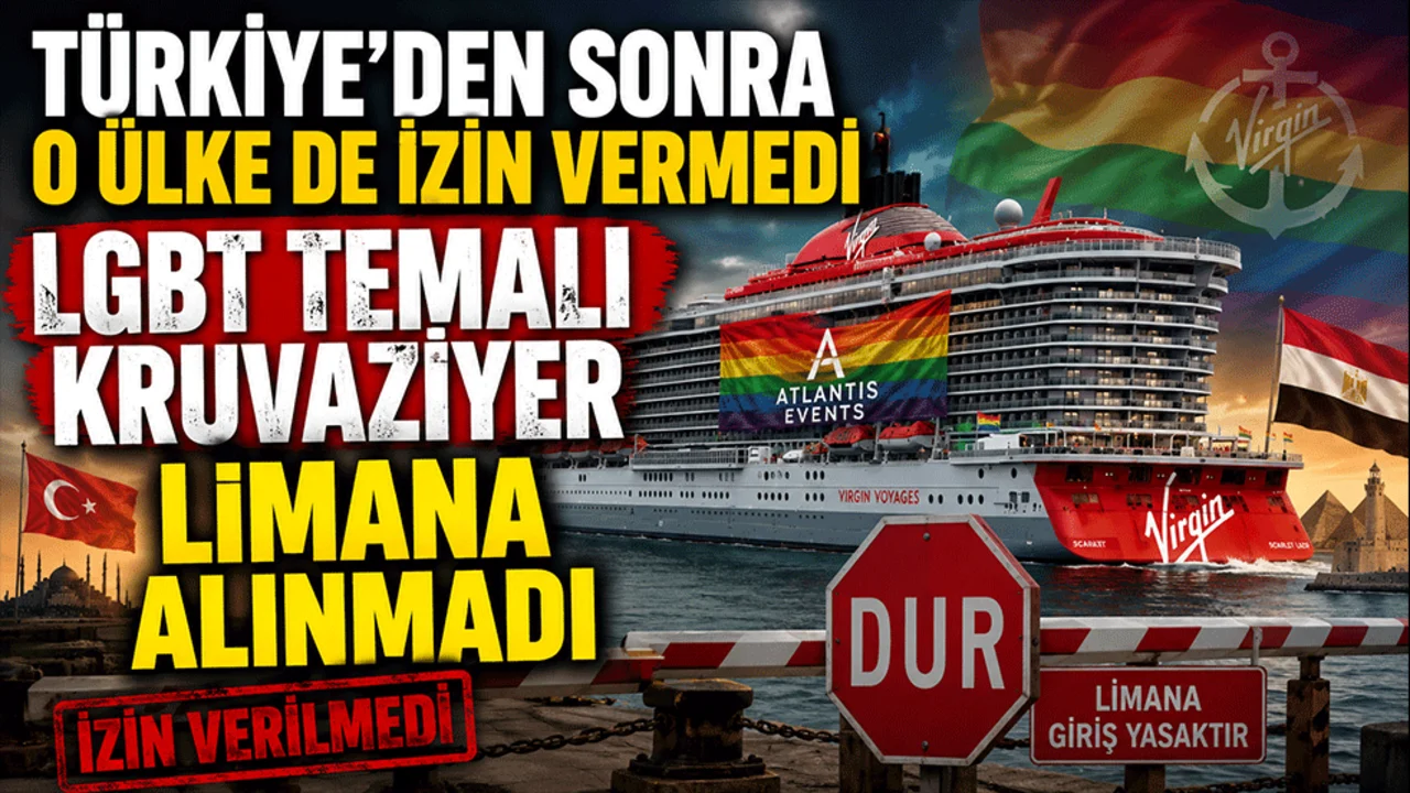 Türkiye'den sonra o ülke de izin vermedi! LGBT temalı kruvaziyer limana alınmadı
