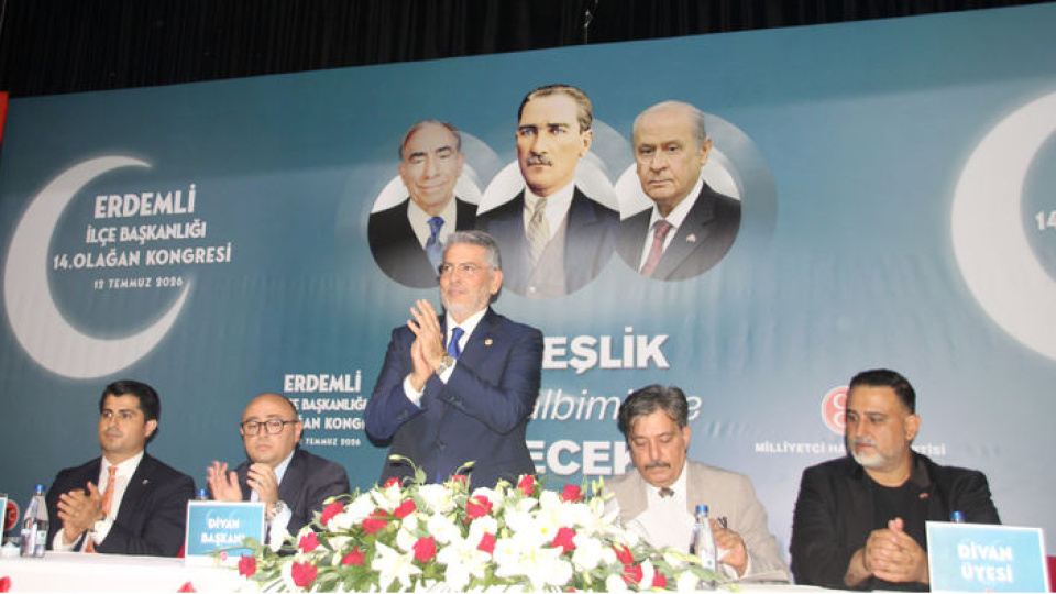 MHP Erdemli İlçe Başkanı yeniden Erol Erdoğan oldu