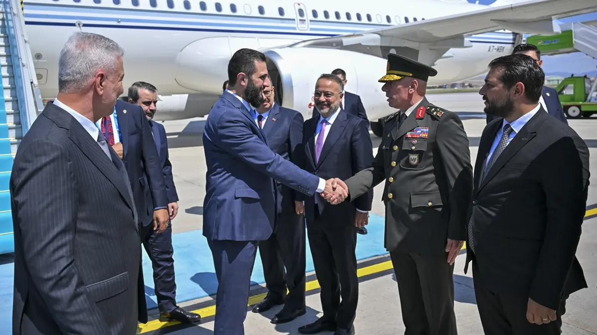 Ahmed Şara Ankara'da! Başkan Erdoğan ile bir araya gelecek