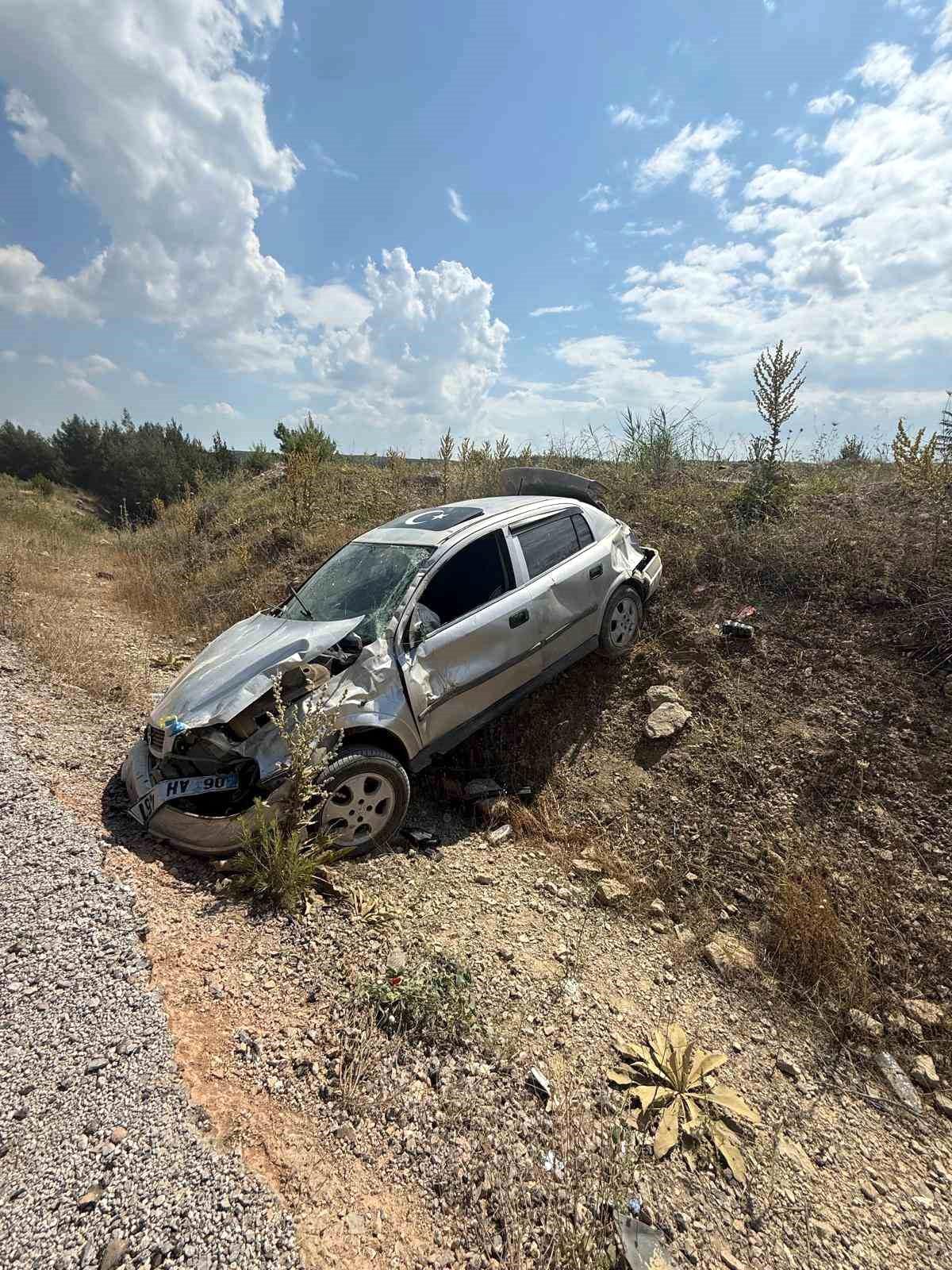 Gördes çevre yolunda kaza: 1 yaralı