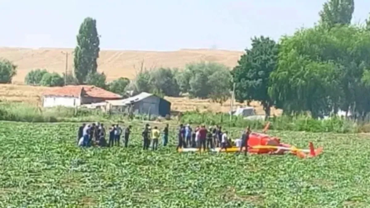SON DAKİKA: Ankara'da eğitim helikopteri düştü