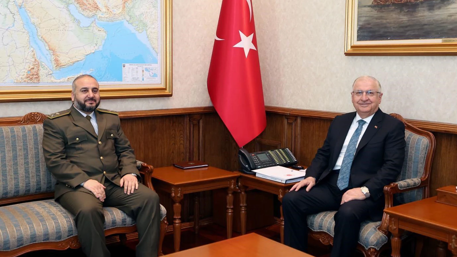 Milli Savunma Bakanı Güler, Suriyeli mevkidaşı Ebu Kasra ile görüştü