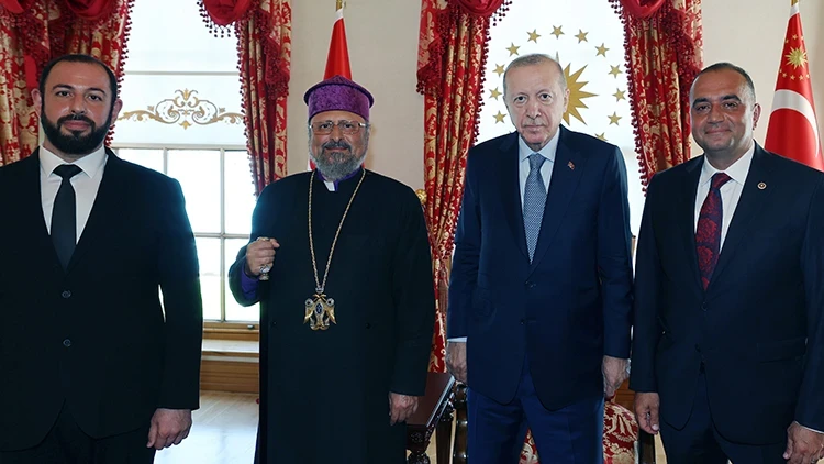 Cumhurbaşkanı Erdoğan, Sıvacıoğlu ile Maşalyan'ı kabul etti