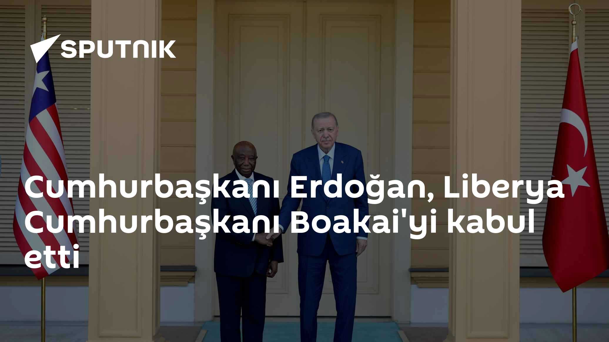Cumhurbaşkanı Erdoğan, Liberya Cumhurbaşkanı Boakai'yi kabul etti