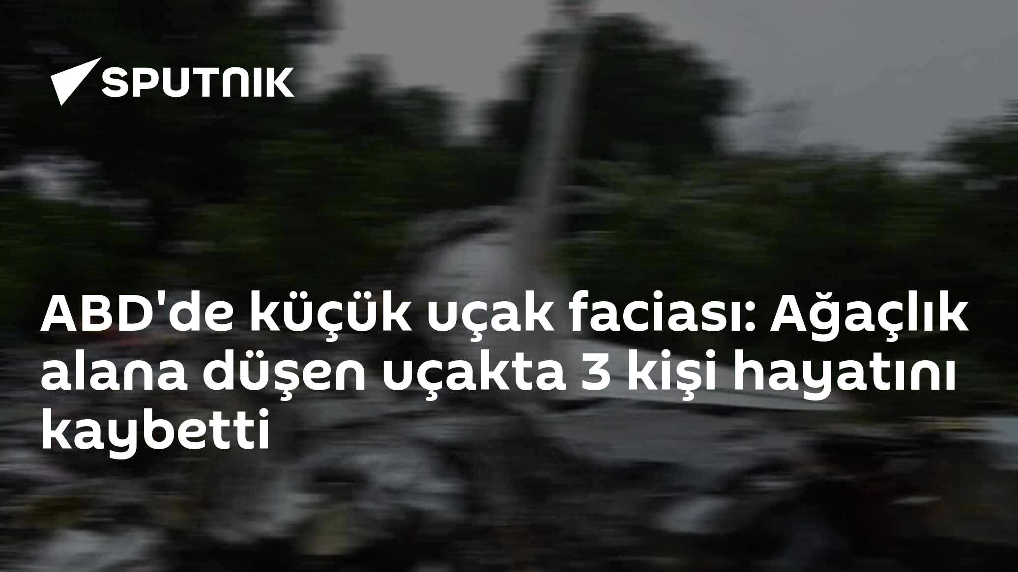 ABD'de küçük uçak faciası: Ağaçlık alana düşen uçakta 3 kişi hayatını kaybetti