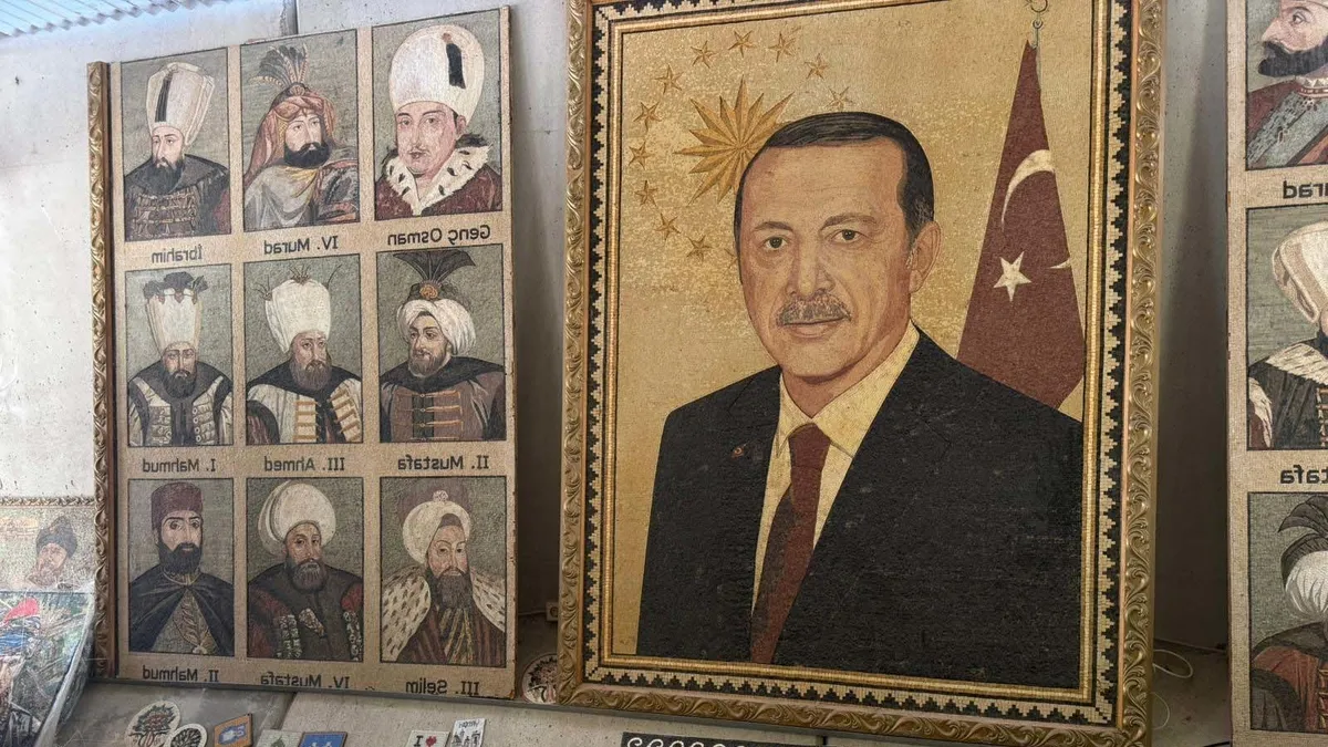 Başkan Erdoğan'a özel armağan: Suriyeli sanatçılar 100 bin taşla portresini yaptı