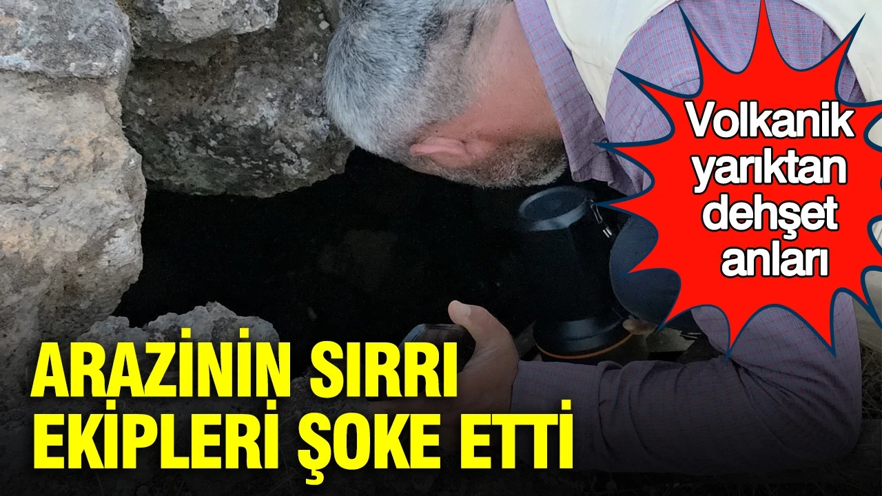 Arazinin sırrı ekipleri şoke etti: Hatay’da volkanik yarıktan dehşet anları
