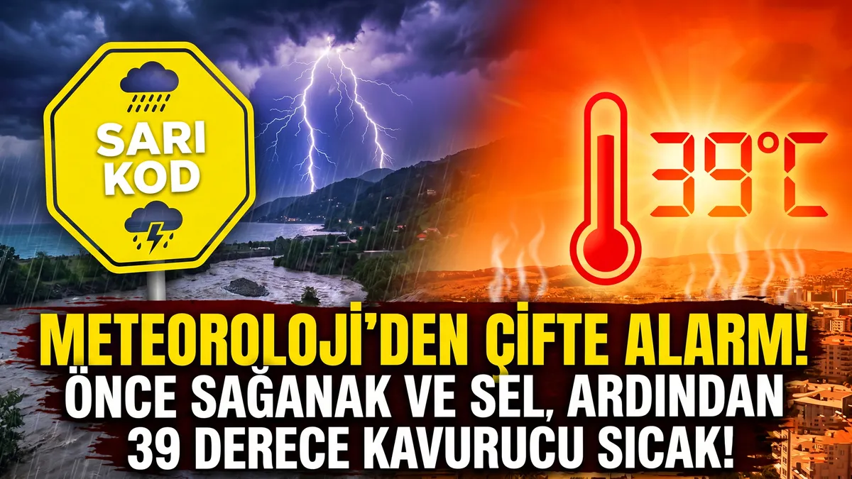 Son dakika hava durumu! Meteoroloji az önce duyurdu, çifte alarm verildi! Önce o illere sarı kod, ardından termometreler 39 dereceye fırlayacak