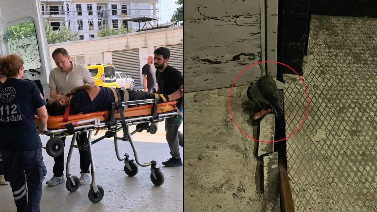 İş güvenliği tartışmaları sürerken Bursa'da ayağı asansöre sıkışan işçi yaralandı!