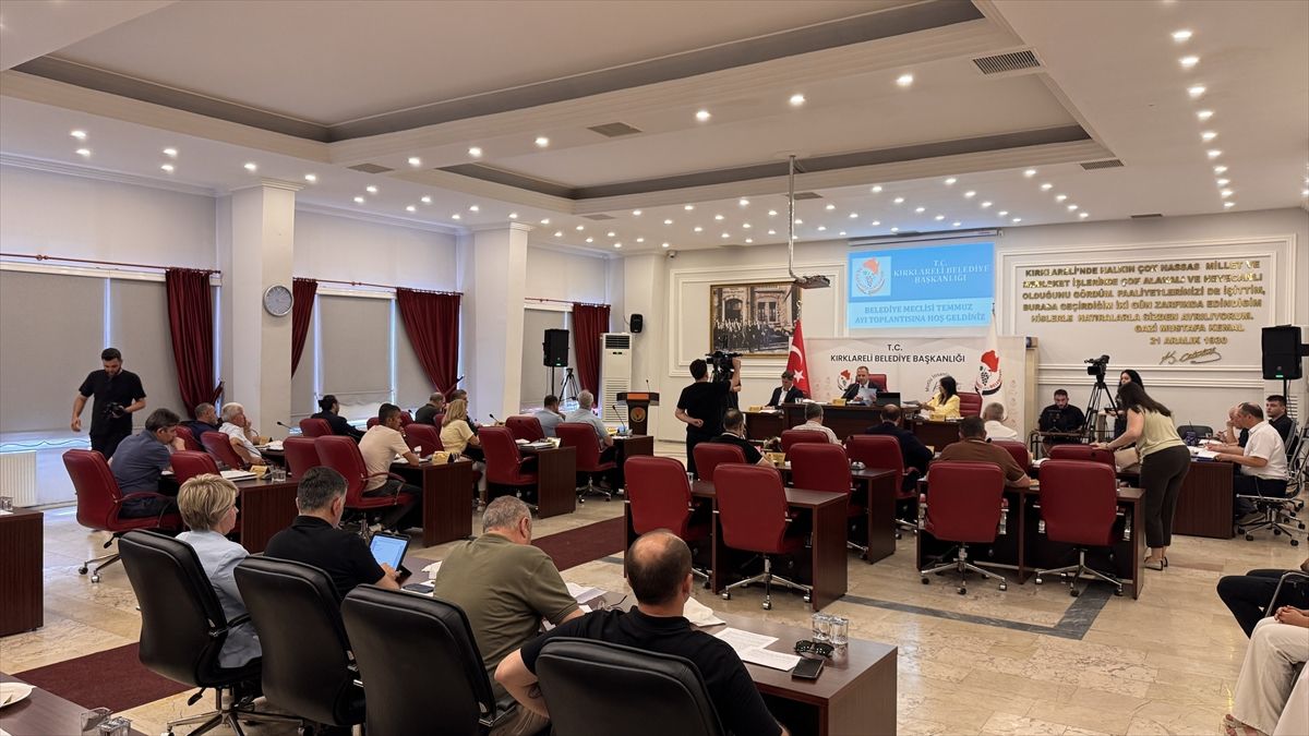 Kırklareli Belediye Meclisi toplantısı yapıldı