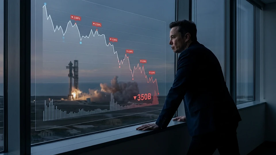 Elon Musk tarihin en büyük servet kaybını yaşadı: SpaceX çakıldı