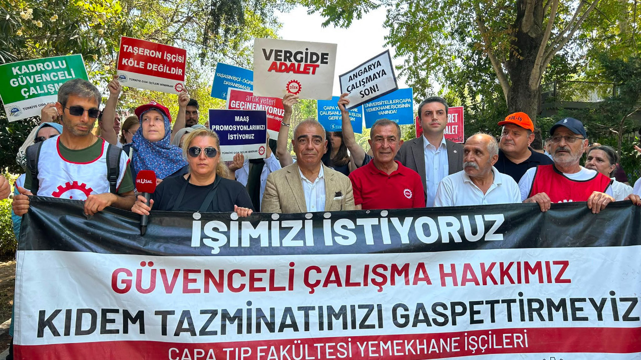 Çapa yemekhane işçilerinin mücadelesi büyüyor: Kölelik sistemini kabul etmiyoruz