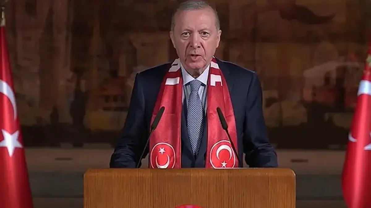 Cumhurbaşkanı Erdoğan A Milli Futbol Takımı'na video mesajla başarı diledi