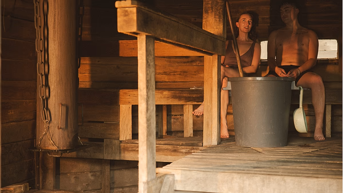 Helsinki'nin ortasında sauna adası açıldı