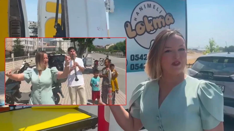 Davul zurnayla boşanmayı kutladı lokma dağıttı