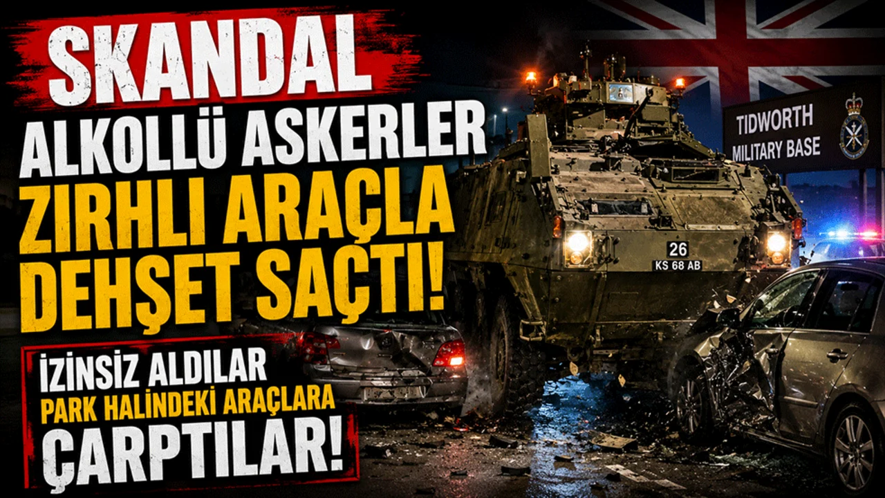 Skandal! Alkollü askerler zırhlı araçla dehşet saçtı