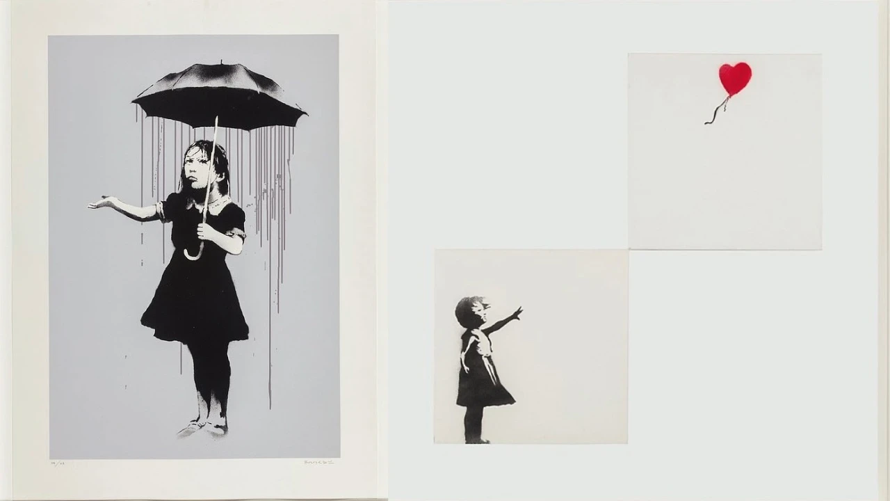 Banksy'nin eserleri rekor fiyata satıldı