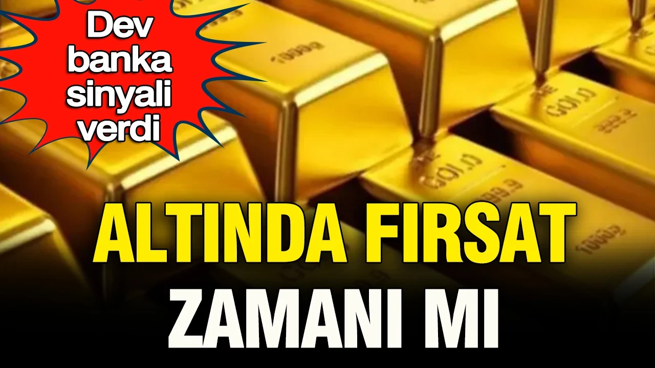 Ons altın çakıldı, dev banka sinyali verdi: Altında fırsat zamanı mı?