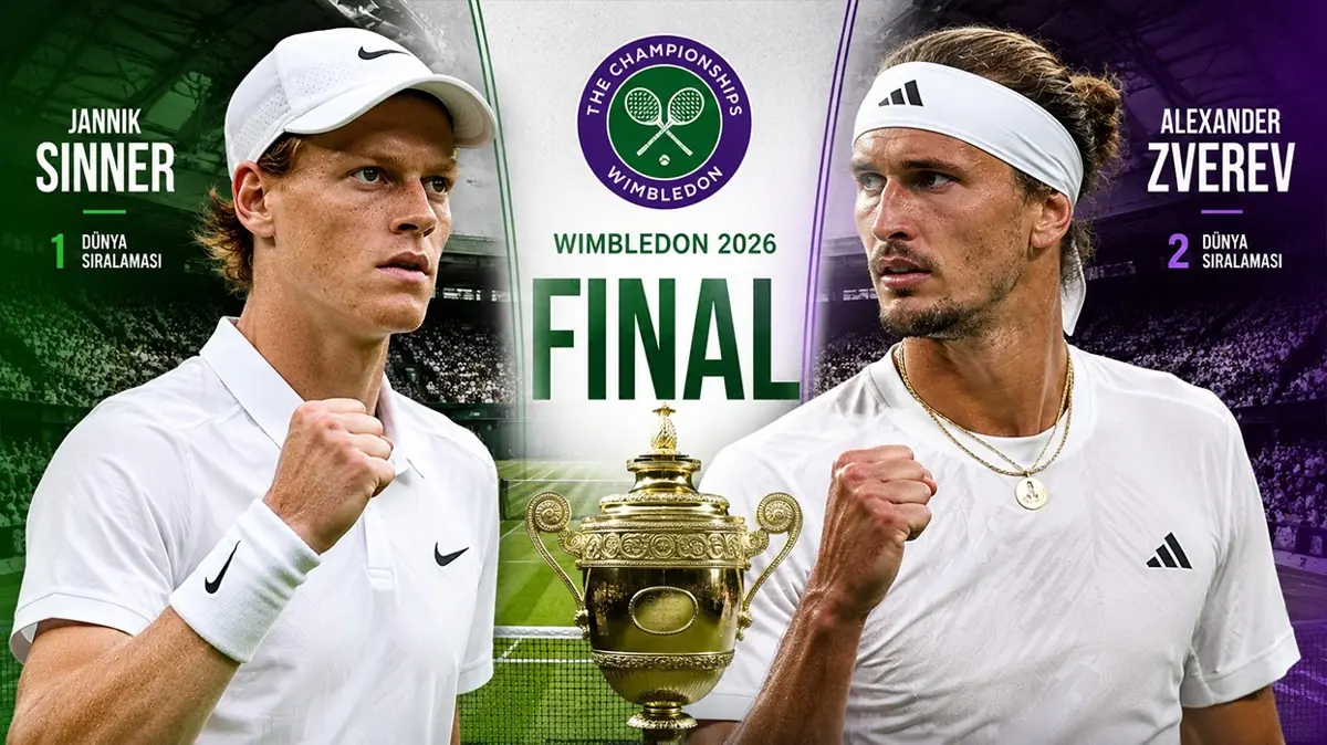 Jannik Sinner-Alexander Zverev maçı ne zaman, saat kaçta ve hangi kanalda" 2026 Wimbledon Finali…
