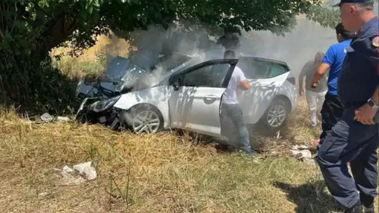 Sollama yaparken ağaca çarptı: 4 ağır yaralı