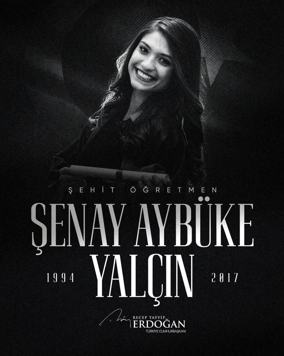 Cumhurbaşkanı Erdoğan, şehit öğretmen Şenay Aybüke Yalçın'ı andı