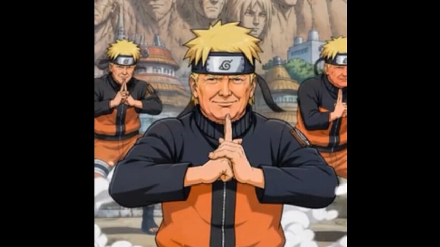 Japonya'da Trump'ın kendini "Naruto" olarak tasvir ettiği paylaşıma tepki