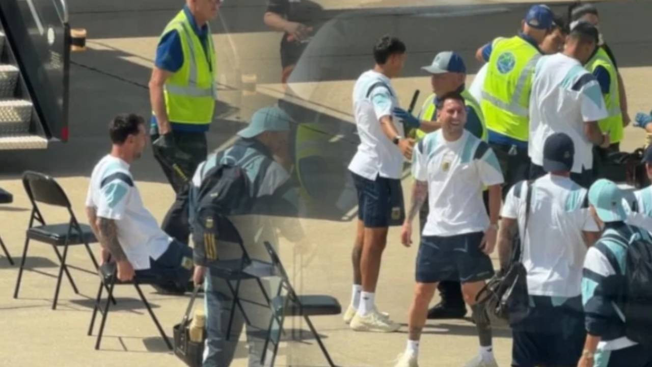 Dünyanın konuştuğu video: Arjantin milli takımına sıkı denetim, Messi gülme krizine girdi