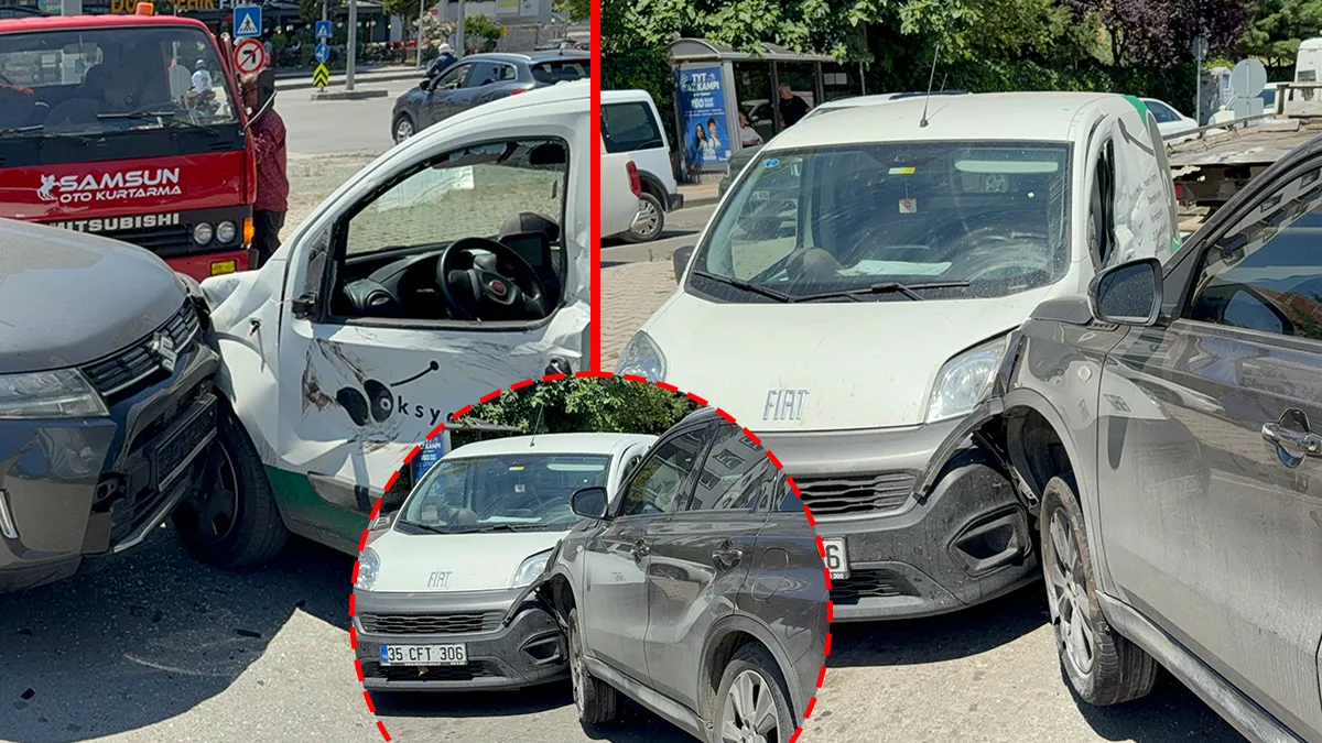 Samsun’da feci kaza! Kontrolden çıkan araçlar çarpıştı: Baba ve oğlu yaralandı!
