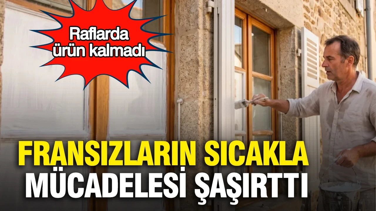 Fransızların sıcakla mücadelesi gündem oldu: Raflarda ürün kalmadı