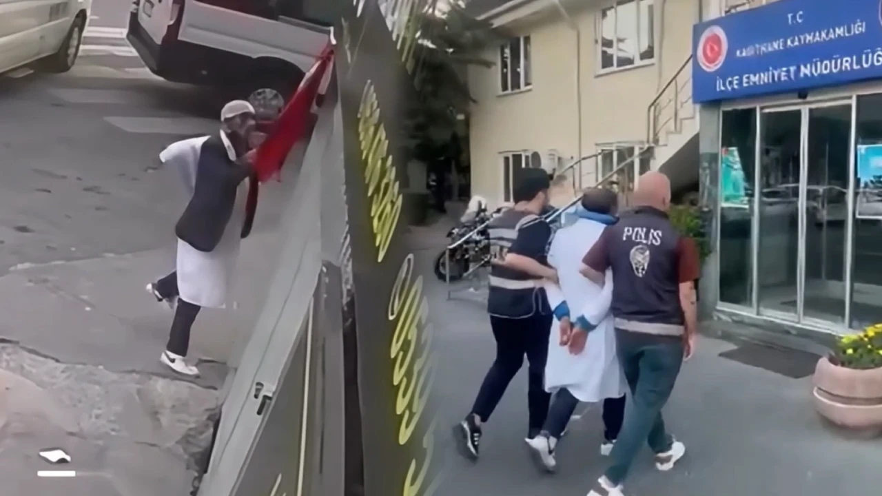 İstanbul’da Türk bayrağına saygısızlık cezasız kalmadı! İfadesi ortaya çıktı