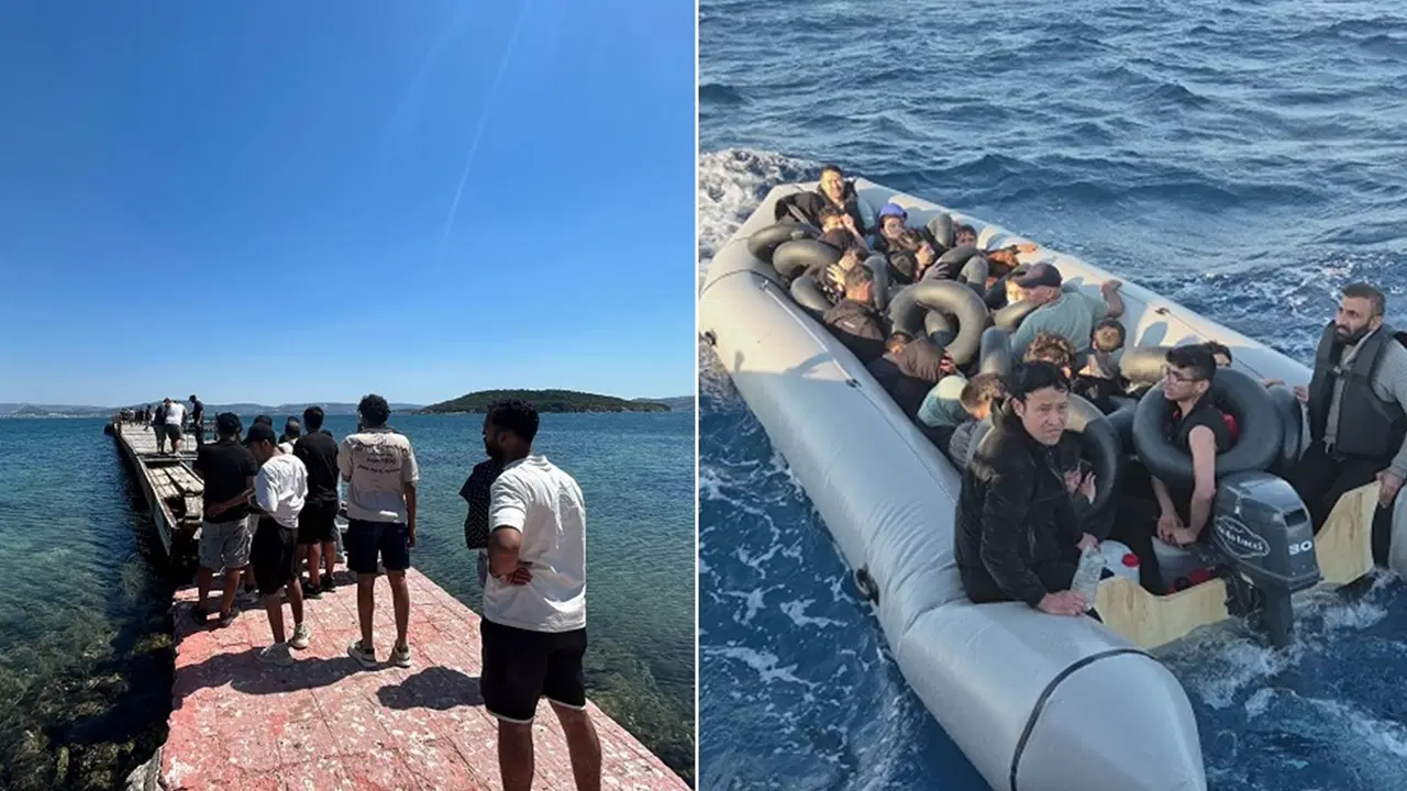 İzmir'de 24 kaçak göçmen yakalandı, 35 kaçak göçmen kurtarıldı
