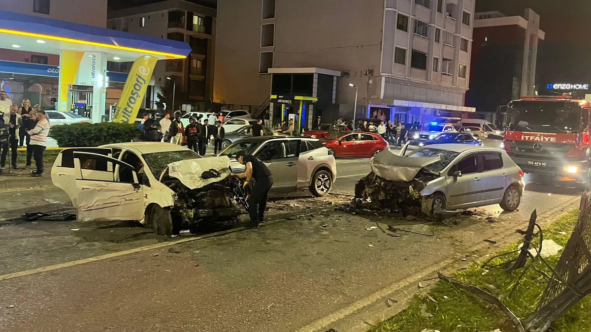Samsun'da zincirleme kaza: 5 yaralı