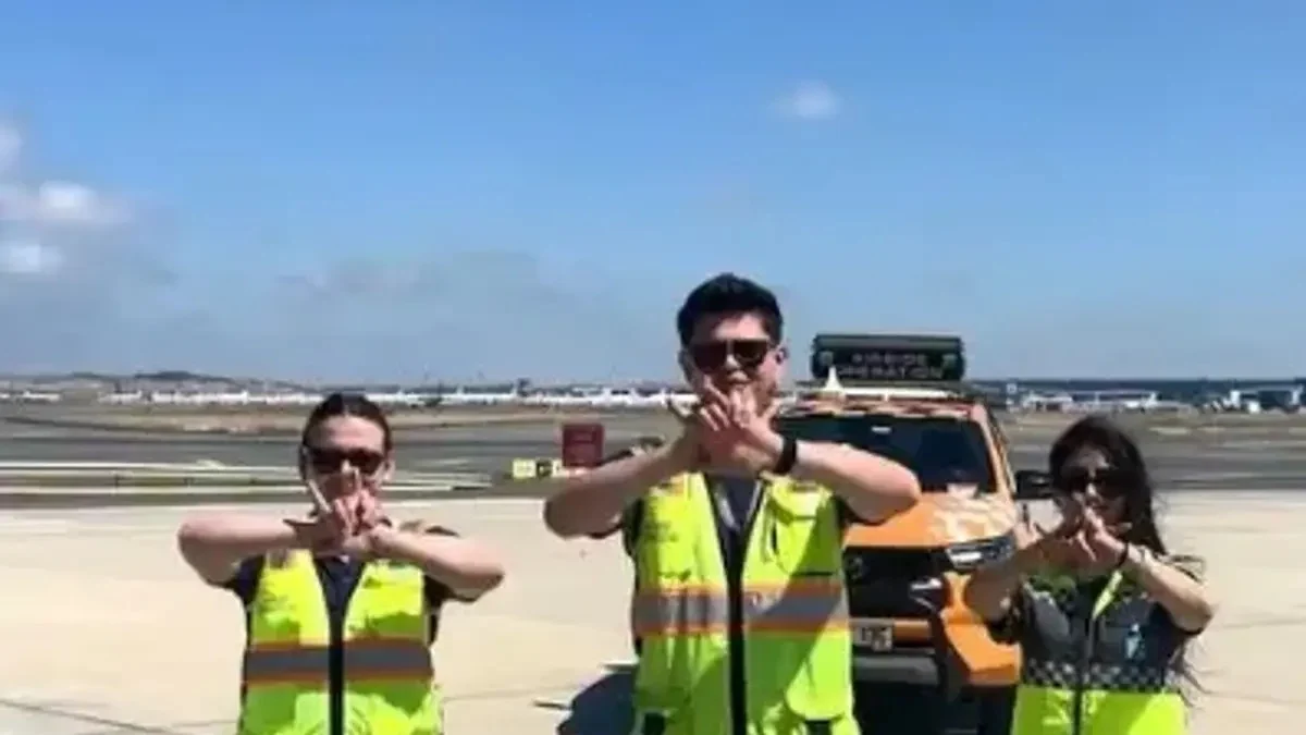 İstanbul Havalimanı çalışanlarından Milli Takım'a destek videosu