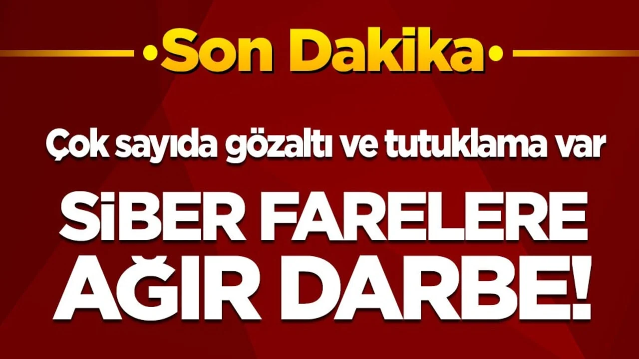 Son dakika! Çok sayıda gözaltı ve tutuklama var: Siber farelere ağır darbe
